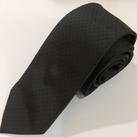EXPRESS MEN’s TIE BLACK 100% SILK - Picture 1 of 6